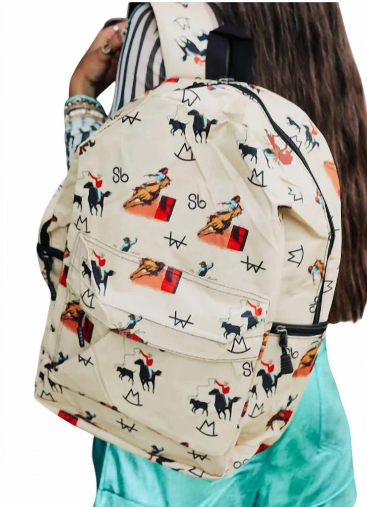 Cowboy Print Backpack In Vintage – On Sale Now with Up to 17  display picture 1