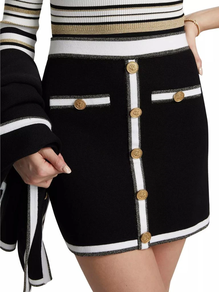 L'Agence Emi Contrast Trim Miniskirt 6