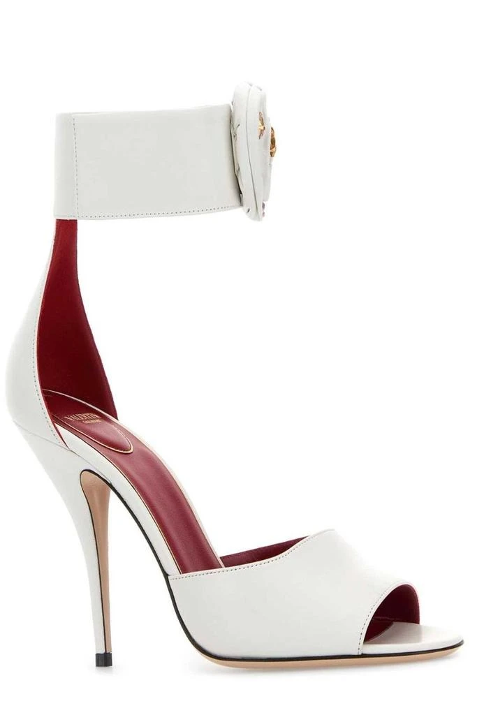 Valentino Valentino	Drip Rose Embellished Open Toe Sandals 2