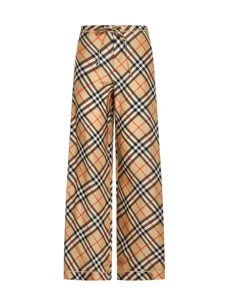 Burberry Burberry Nova Checked Drawstring Pyjama Trousers