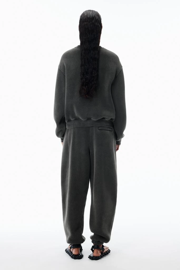 Alexander Wang Logo Cotton Terry Sweatpants 4