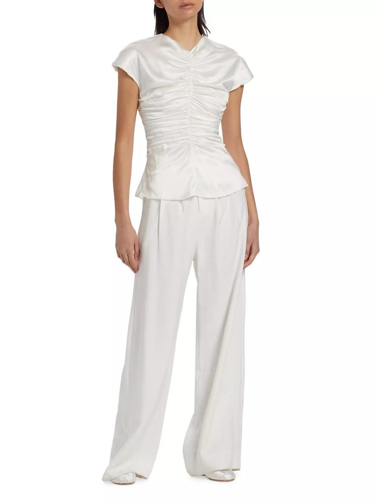 Tove Fiana Ruched Silk Blouse 2