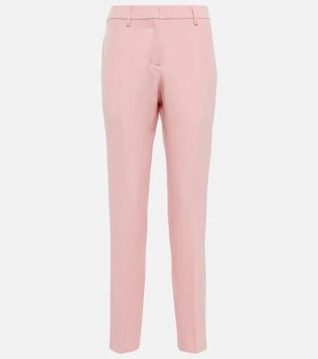 Burberry Mid-rise slim wool pants 1