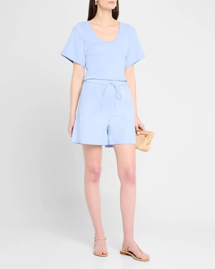 BY MALENE BIRGER Ifeion Striped Organic Cotton Shorts 2