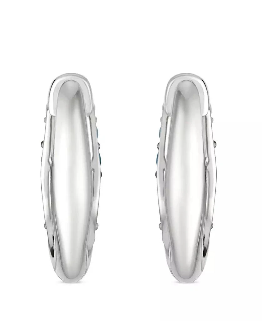 Le Vian White Sapphire (0.42 ct. t.w.) and Sapphire Ombres (1.33 ct. t.w.) Hoop Earrings in 14k Vanilla Gold 3