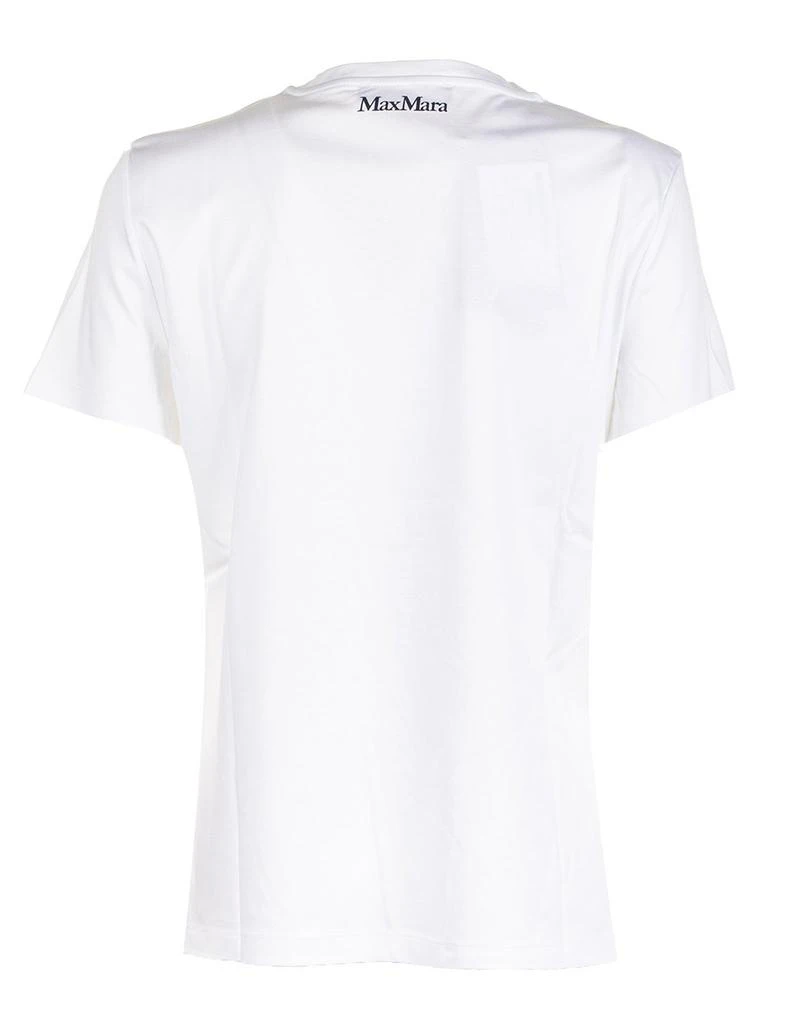 Max Mara Max Mara Studio Ring Floral Embroidered Crewneck T-Shirt 2