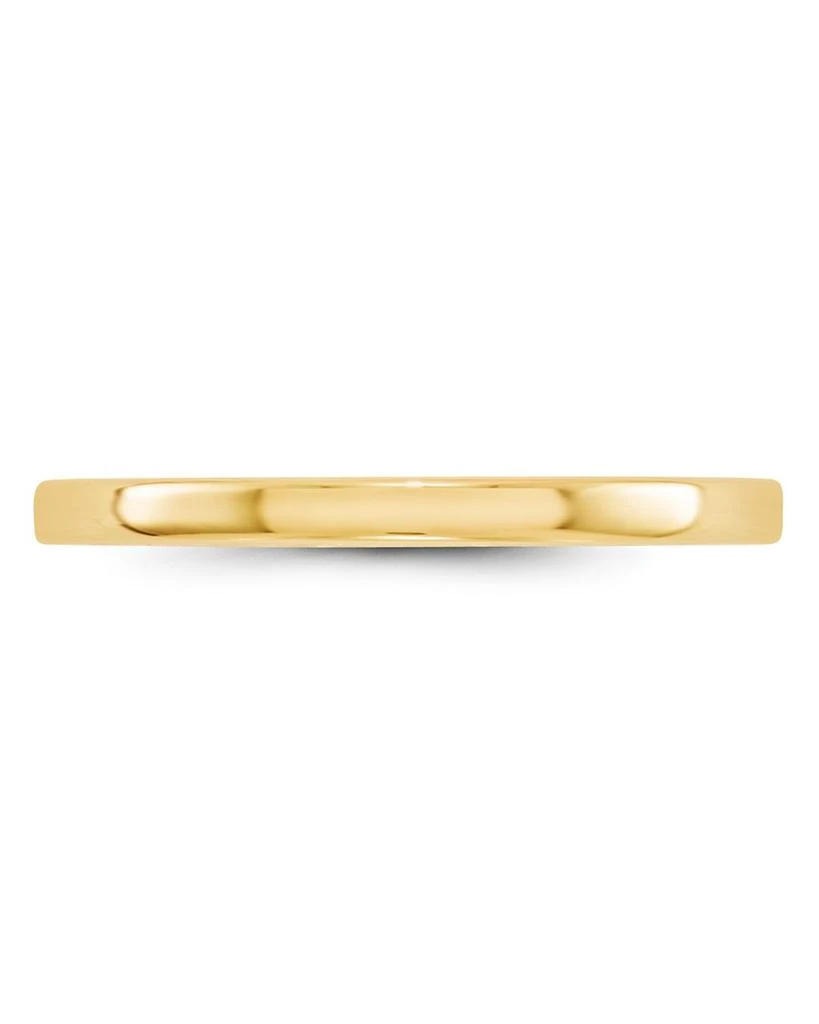 Bloomingdale's Men's 2mm Lightweight Flat Band in 14K Yellow Gold 3