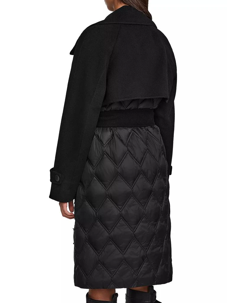 Rudsak Zoe Quilted Double-Breasted Trench Coat 5