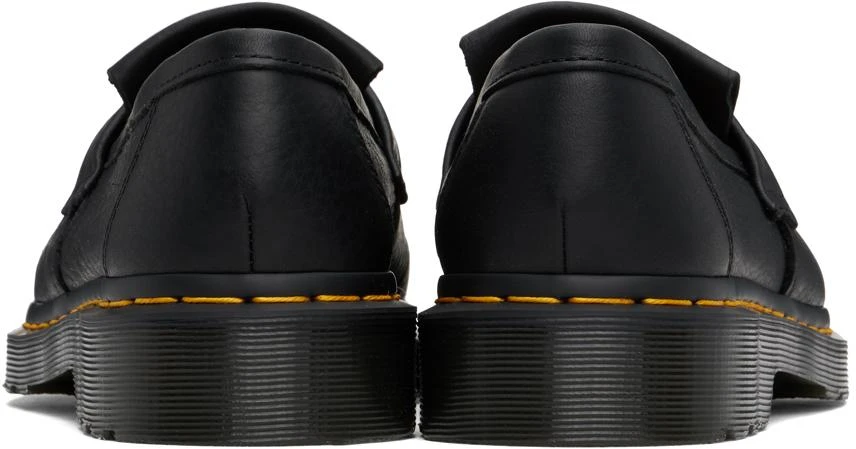 Shop Black Adrian Yellow Stitch Loafers on Sale at BeyondStyle