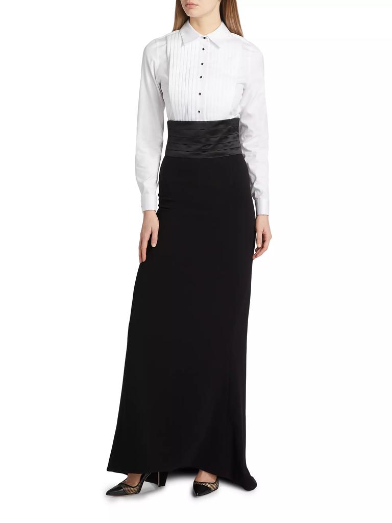 Sergio Hudson Cumberbund Evening Maxi Skirt