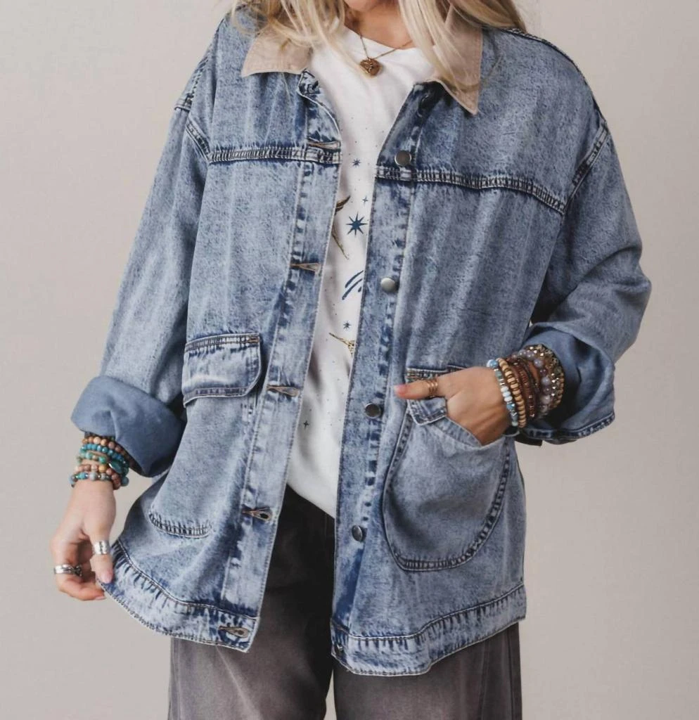 Easel Easel - Barn Coat With Tan Collar