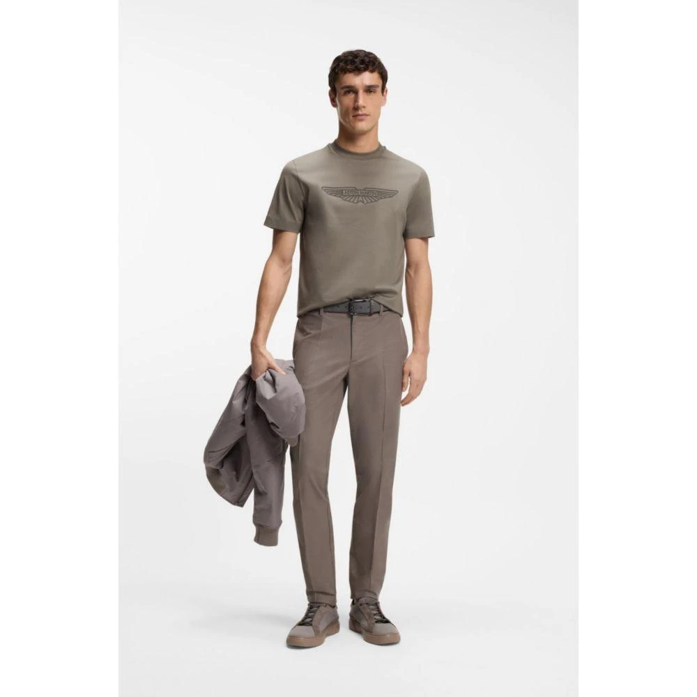 Hugo Boss x ASTON MARTIN mercerized-cotton T-shirt with wing detail 2