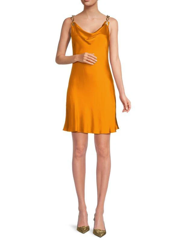Cult Gaia Nerida Cowlneck Silk Blend Mini Dress 1