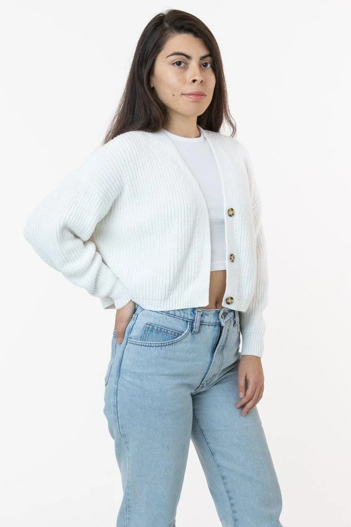 Los Angeles Apparel FM35GD - Fisherman Cropped Cardigan 4