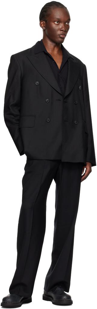 ジャケット・アウター OUR LEGACY UNCONSTRUCTED DB BLAZER 46 Our Legacy - Unconstructed DB Blazer Black Virgin Wool