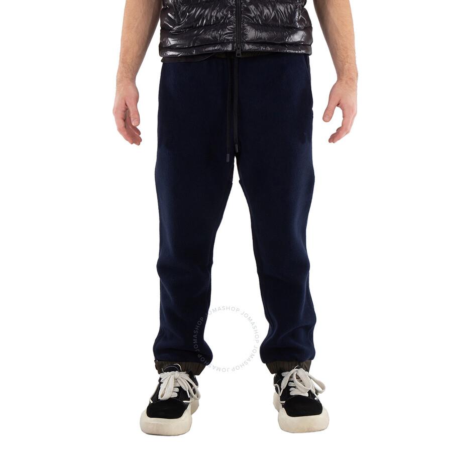 Moncler Grenoble Fleece Track Pants In Dark Navy