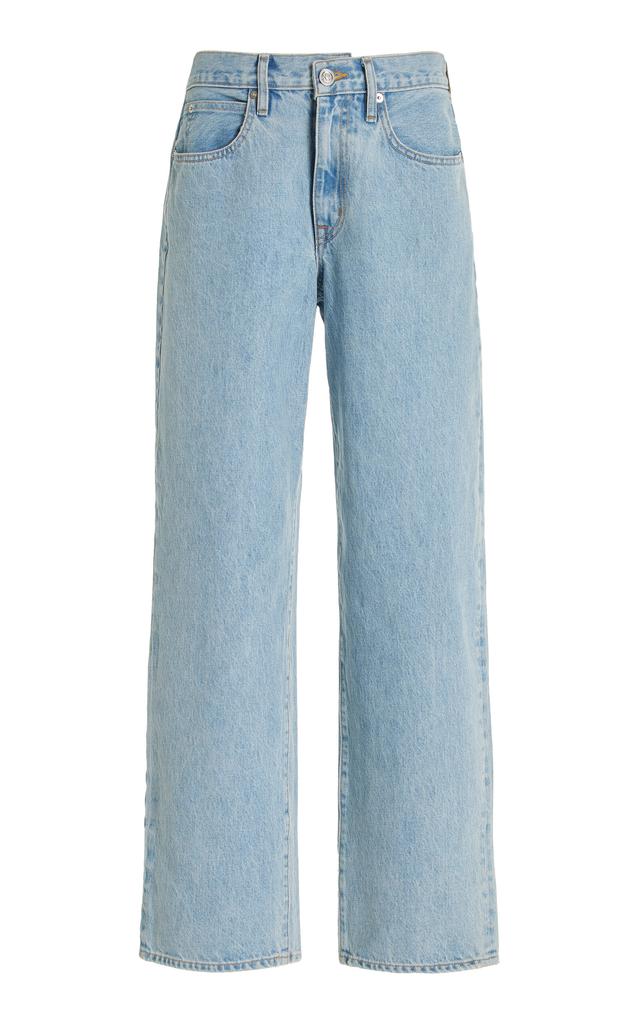 SLVRLAKE SLVRLAKE - Tess Rigid High-Rise Straight-Leg Jeans - Light Wash - 29 - Moda Operandi