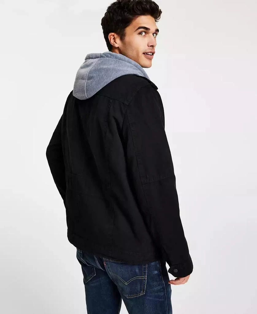 Levi's Men’s Sherpa Lined Two Pocket Hooded Trucker Jacket 2
