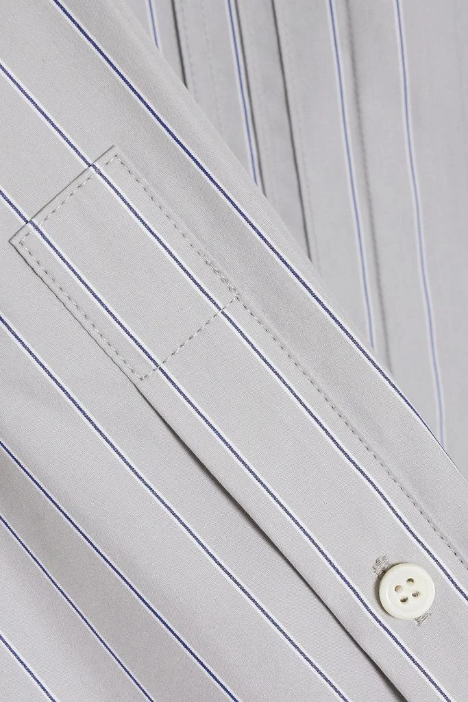 THEORY PROJECT Striped cotton-blend poplin shirt 4