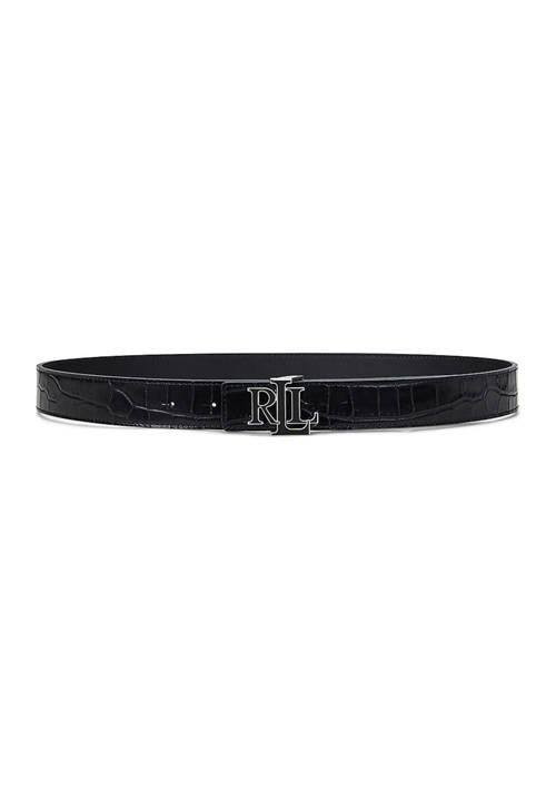 Ralph Lauren Ralph Lauren Logo Reversible Crocodile Embossed Belt