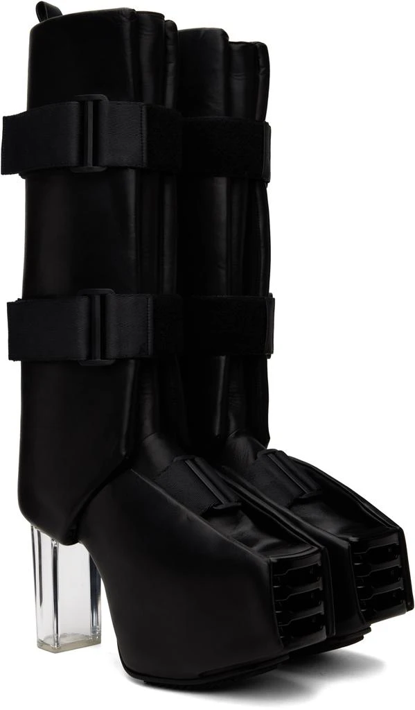 Rick Owens Black Splint Platform Boots 4