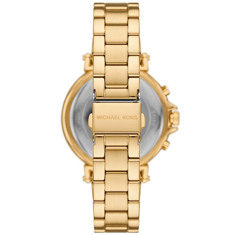 Michael Kors Women's Maren Chronograph Gold-Tone Stainless Steel Watch 40mm
