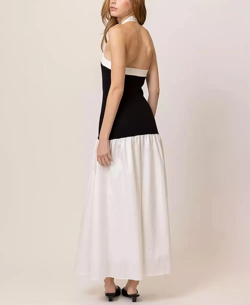 Line & Dot Women's Kohl Mixed-Media Halter-Neck Dress 5