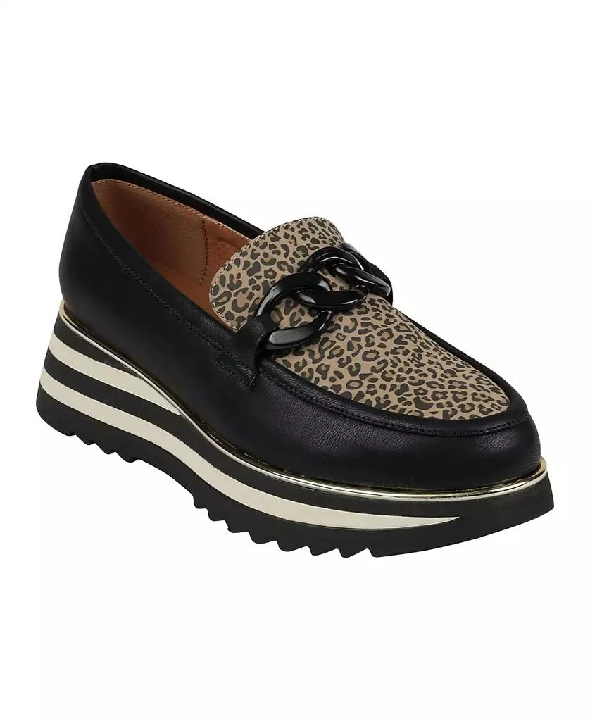 GC Shoes Women's Geneva Chain Slip On Platform Loafers 1