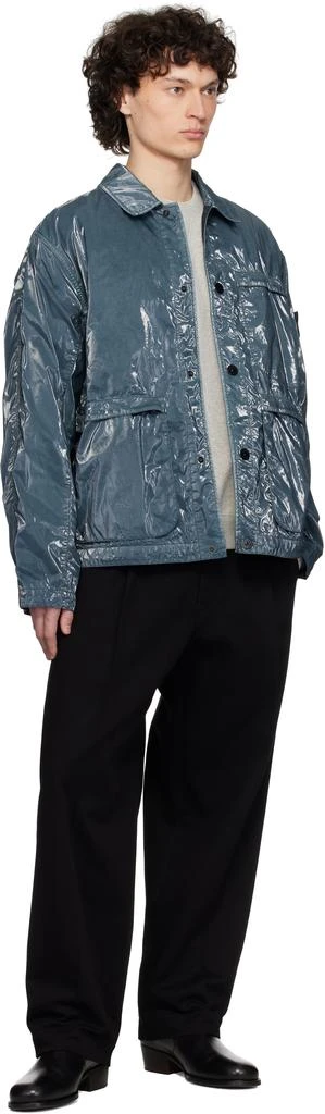 Stone Island Blue Caban Mussola Prismatica Jacket 5