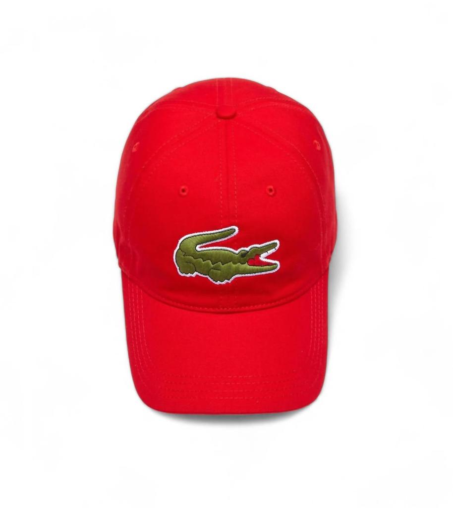 Lacoste Men's Oversized-Croc Cap In Red