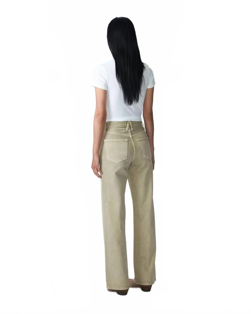 SLVRLAKE Grace Wide Leg Pants In Pale Khaki 3