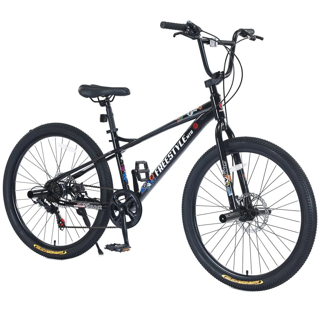 Streamdale Furniture Streamdale Freestyle Kids Bike Double Disc Brakes 26 Inch Children's Bicycle 1