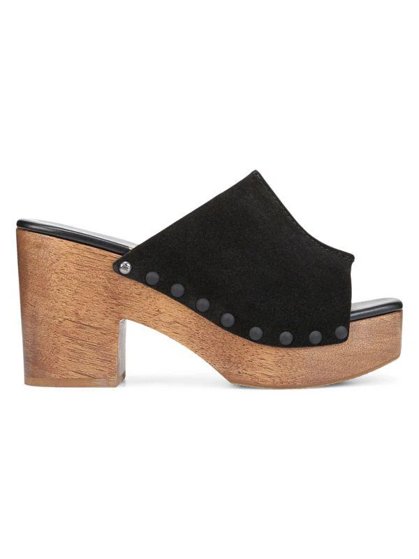 Sam Edelman Josselyn Studded Suede Platform Clogs 1