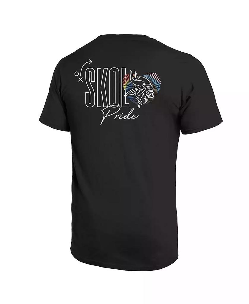 Majestic Men's Threads Black Minnesota Vikings Pride Pocket T-Shirt