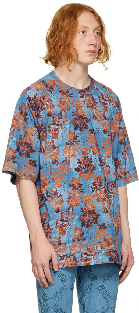 Versace Blue Tapestry T-Shirt 2