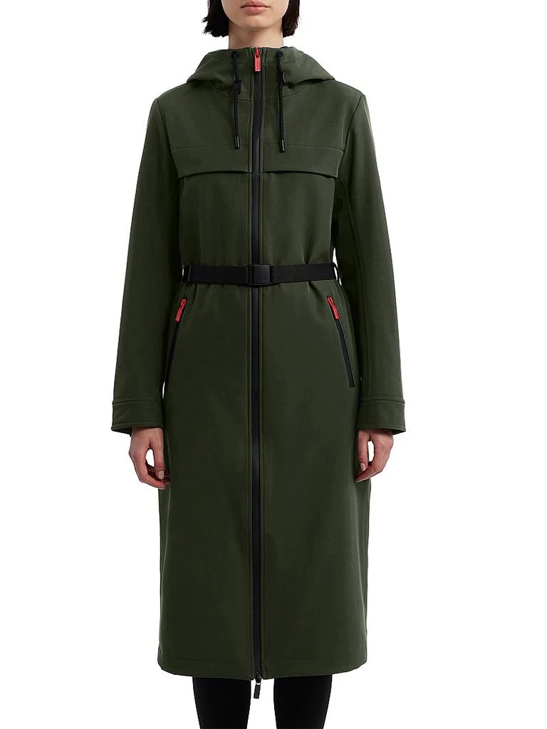 Hunter Crown Belted Longline Coat 1
