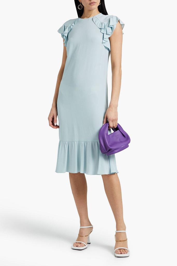 RED Valentino Ruffled crepe de chine midi dress