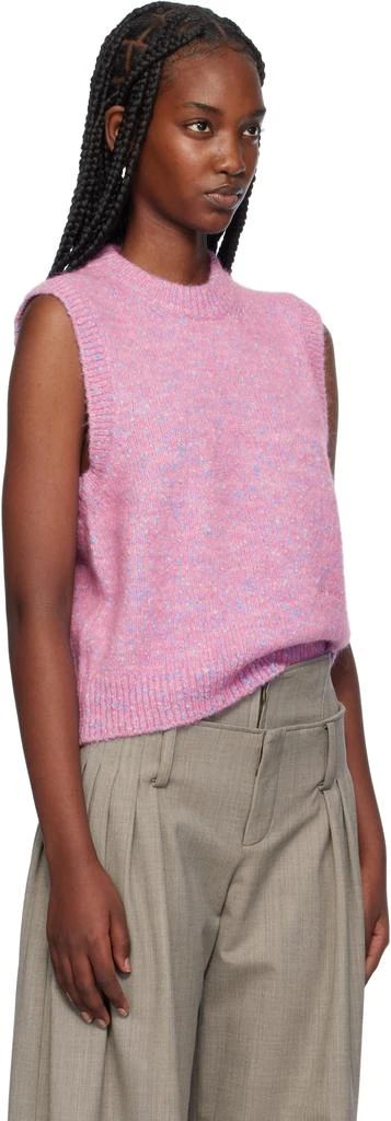 Ganni Pink Knit Vest 2