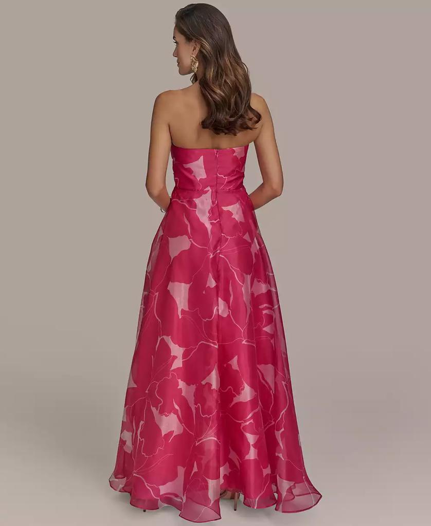 【Donna Karan New York】Printed Strapless Ball Gown Donna Karan Women's Printed Strapless Ball Gown - Free