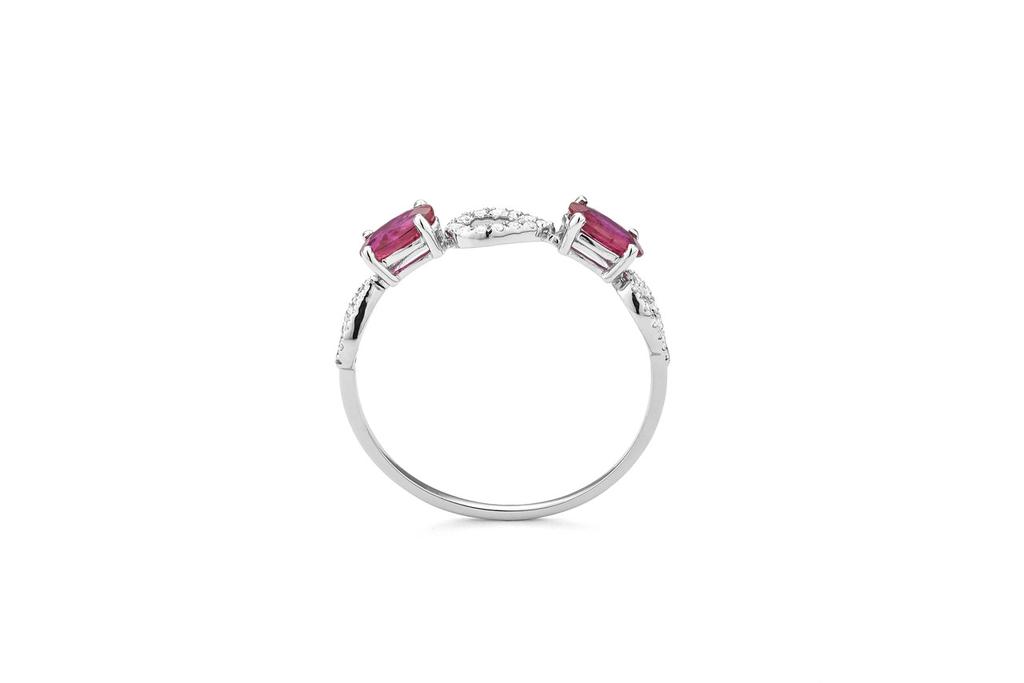Mozafarian Ruby engagement ring