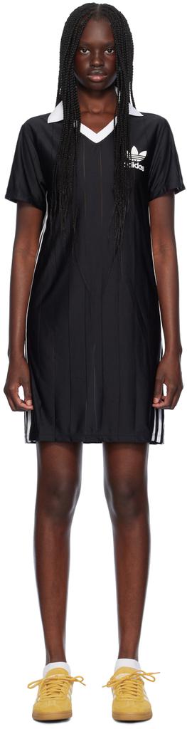 関税送料込♪adidas/3STRIPES PINSTRIPE DRESS BLACK adidas Originals Women's Adicolor 3-Stripes Pinstripe Dress