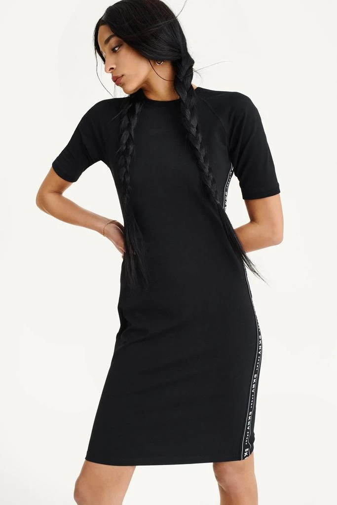 DKNY BODYCON DRESS WITH LOGO TAPING 3