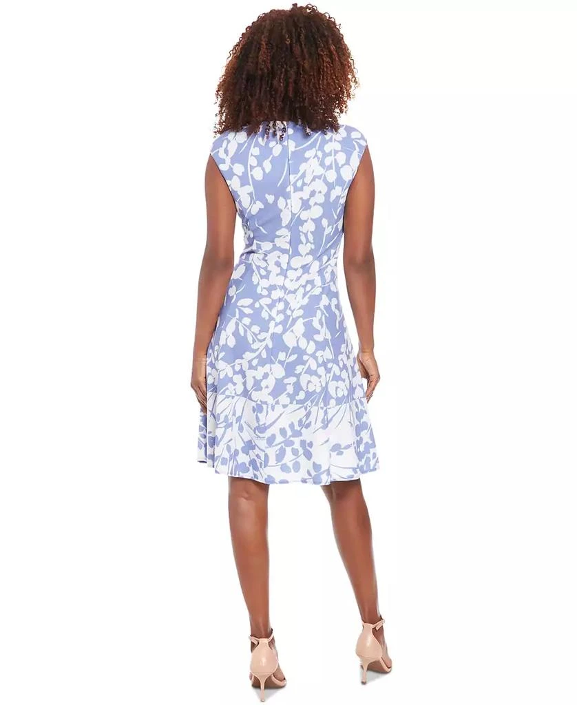 London Times Women's Floral-Print Fit & Flare Dress 2