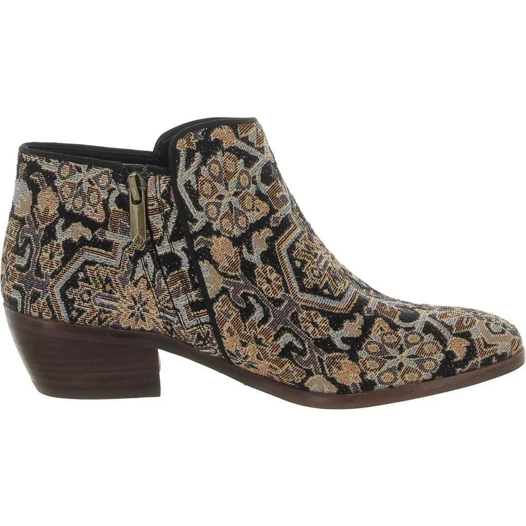 Sam Edelman Petty Womens Contrast Trim Block Heel Ankle Boots 4