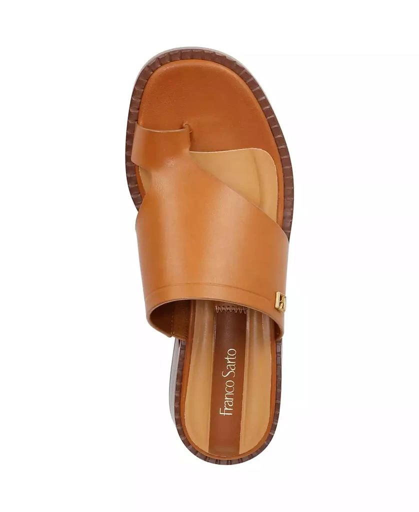 Franco Sarto Women's Sia Toe Loop Block Heel Slide Dress Sandals 4