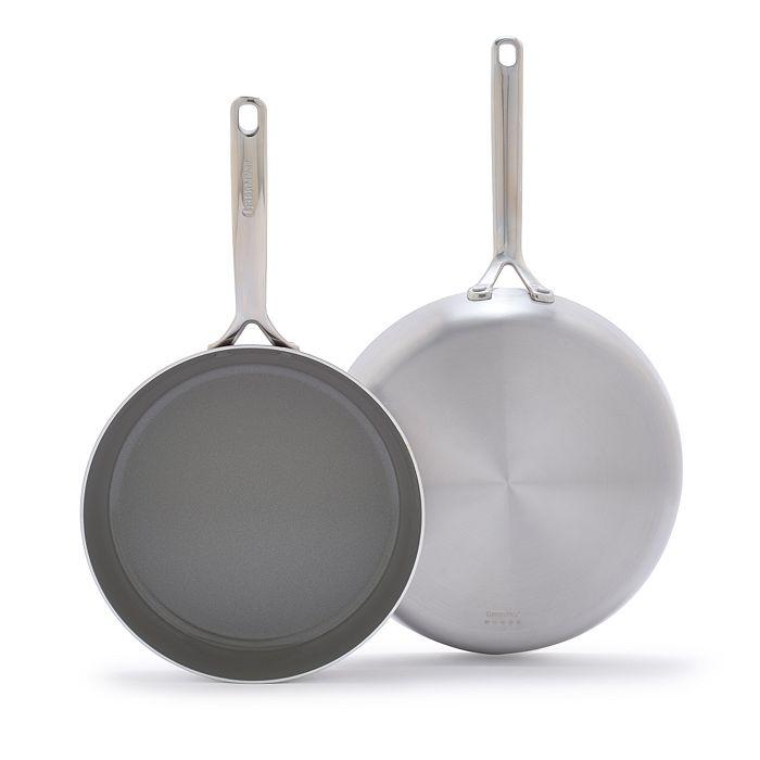 Greenpan GP5 Stainless Steel 9.5" & 11" Frypan Set