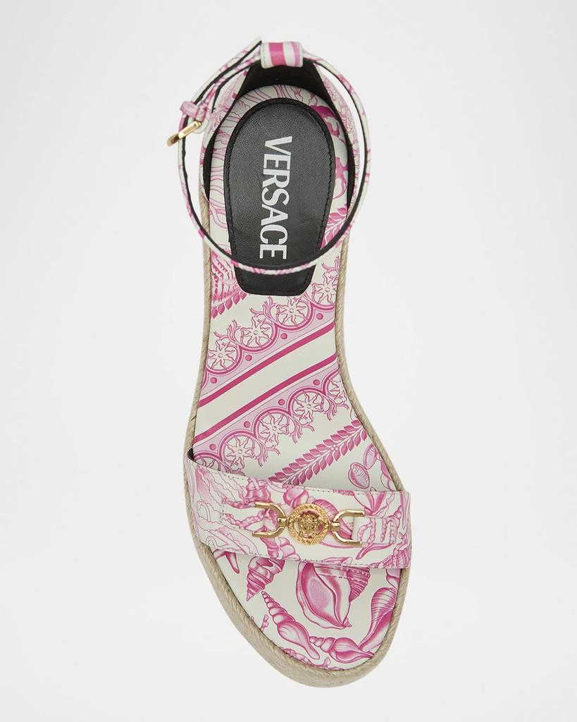 Versace Medusa Calfskin Leather Espadrilles 6