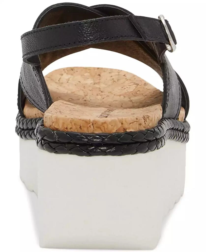 Lucky Brand Women's Pebina Crossband Platform Wedge Sandals 3