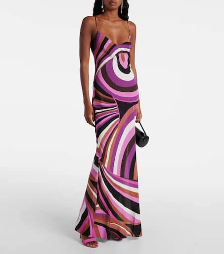 Pucci Iride silk slip dress 2