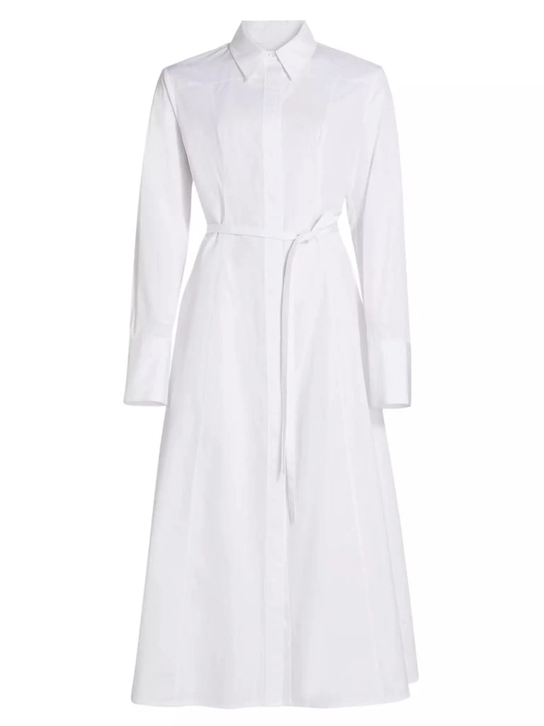 Co Cotton Poplin Tie-Waist Shirtdress 1